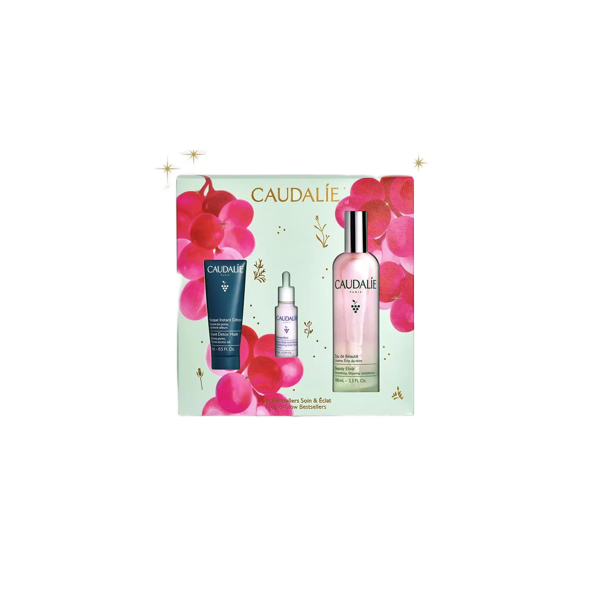 Caudalie Prep & Glow Bestsellers Trio Gift Set